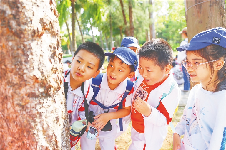 海南热带雨林国家公园体制试点启动以来，自然教育课堂先后走进学校、社区、乡镇