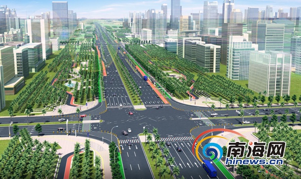 海口白驹大道及东延长线明年3月上旬将全线通车