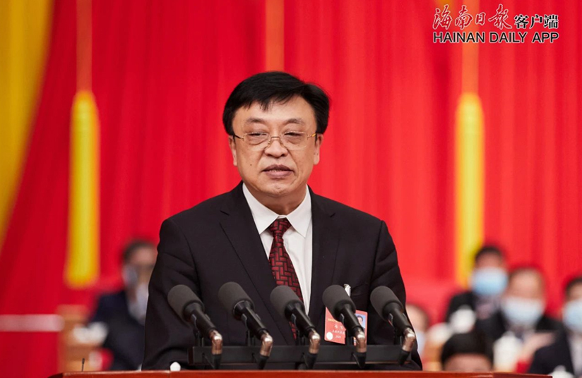 冯飞在省六届人大四次会议上当选省长后的讲话