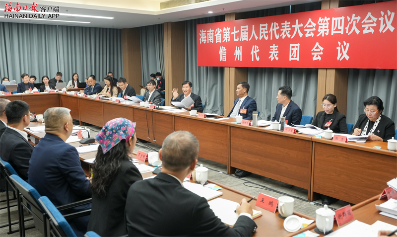 刘小明参加儋州、驻琼解放军和武警部队代表团审议