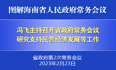 冯飞主持召开八届省政府第2次常务会议