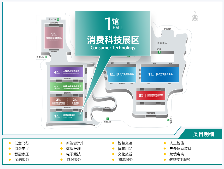 1号馆 消费科技展区