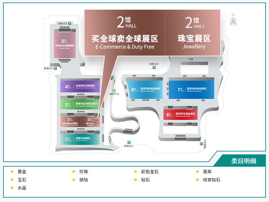 2号馆 珠宝展区 买全球卖全球展区