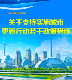 图解 | 海南省人民政府办公厅印发《关于支持实施城市更新行动若干政策措施》的通知