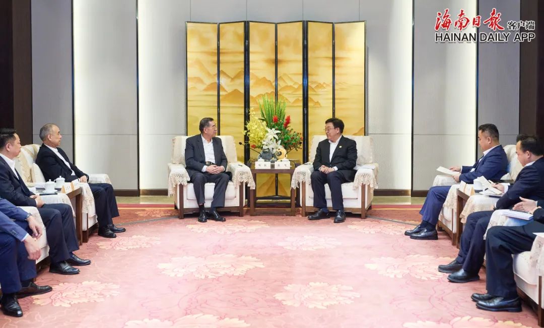 冯飞会见泰国正大集团客人（正大集团冯鑫）